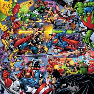 Avengers (c) Marvel Comics / JLA (c) DC Comics