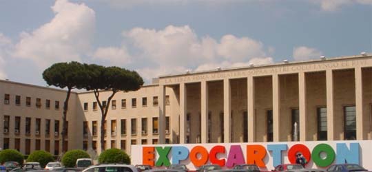 Il Salone delle Fontane, che ospita gli stand commerciali