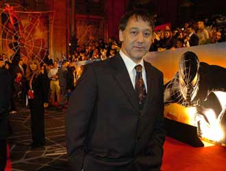 Sam Raimi durante l'anteprima a Roma di Spider-Man 3