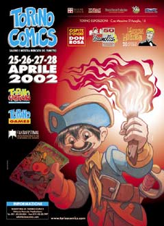 La "cartellina ufficiale" di Torino Comics 2002